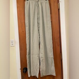 Pink lily sage green pants